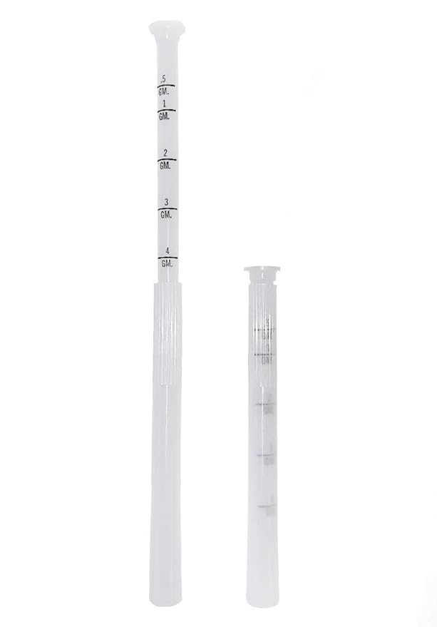 NewLife Naturals Disposable Plastic Vaginal Cream Applicators Hygienic Threaded Injector Applicator Preseed Estrace Premarin OTC Cream Products Dosage Markings- 60 Pack