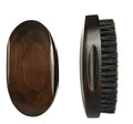 360 Curved Wave Brush for Men, Medium Boar Bristles Natural Beech Brush with Firm Boar Bristles for Men's Hair Styling and Beard Grooming(Dark Brown)