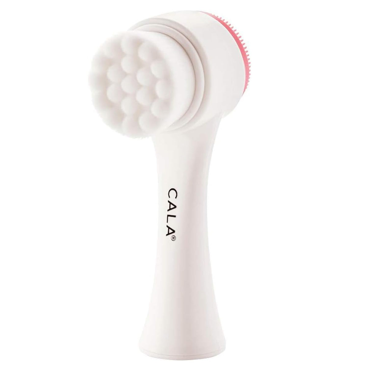 CALA Dual-Action Facial Cleansing Brush (Mint), Superfine Soft Bristles Deep Clean Pores, Removes Oil, Dirt, Makeup + Sunscreen, Water-Resistant for Shower Use, All Skin Types