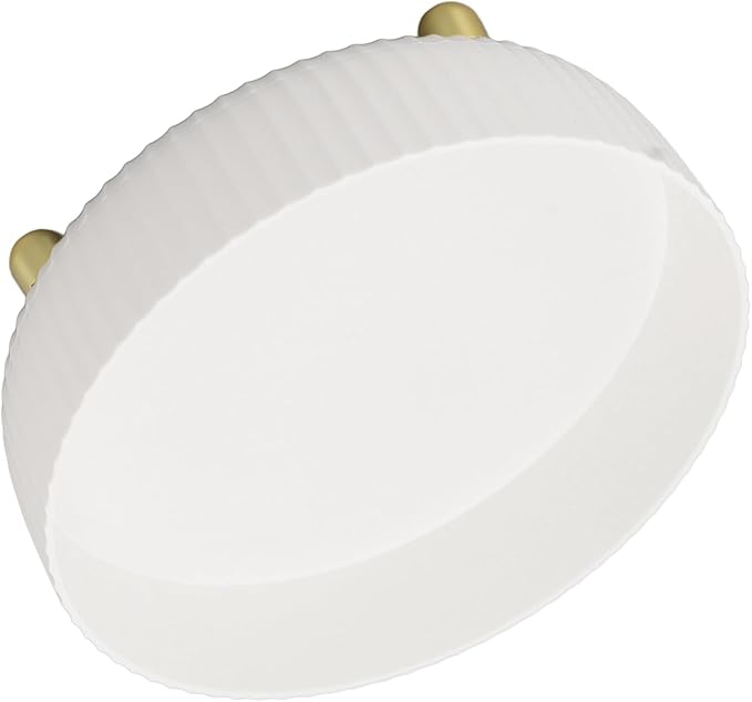 Fydun Rotating Plate, 360 Degree Storage Rack Organizer Round Cosmetic Shelf Basket Turntable for Kitchen Cabinet Pantry Small White Lazy Susans Refrigerator (White)