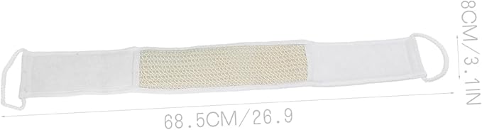 Ipetboom 2pcs Back Scrubber Bath Towels Soft Exfoliating Shower Tool with Long Strap for and Cleansing Safe for All Skin Types for Daily Use