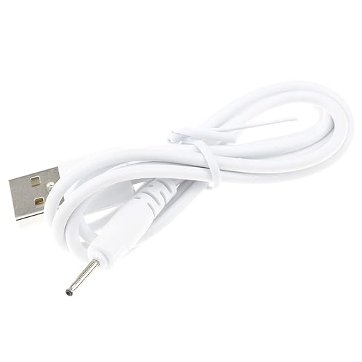 Chofit Intended for COSLUS FBS02/FBS01 Facial Cleansing Brush Charging Cable Protable Replacement USB Charger Cable Compatible with COSLUS IPX7 Charger (White,2PACKS)