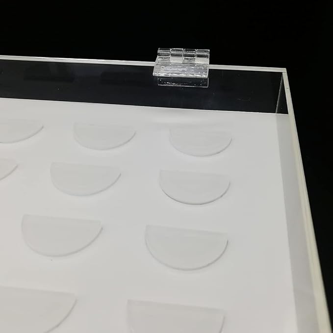 12 Pairs False Eyelashes Clear Storage Box Acrylic Display For Case Cosmetic Container Holder Tray