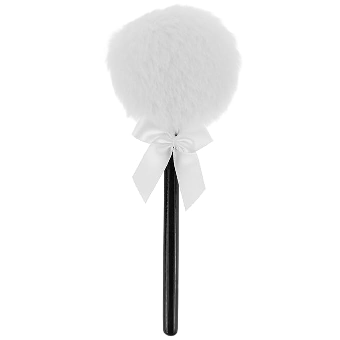 Beavorty Body Powder Puff with Handle Fluffy Powder Puff for Body Dusting with Handle 6.69 Inch Makeup for Home Salon and Bath Gift Basket Use