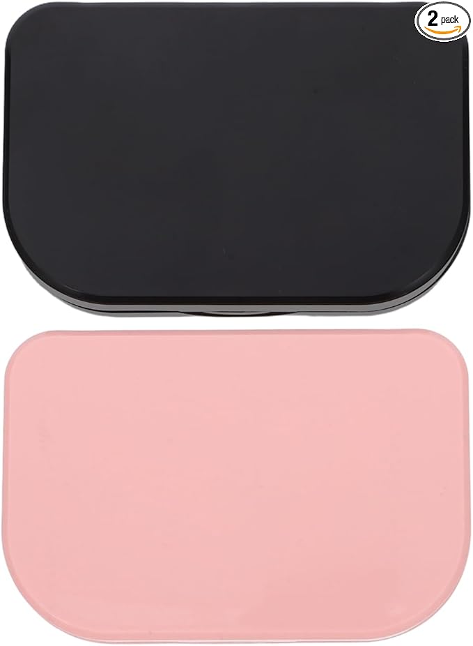 WOFASHPURET Eyelash Storage Box 2 Pack Reusable False Eyelash Organizer Case Compact Case for Travel Daily Use Office Shopping and Friends Gatherings 4.33 X 2.75 X 0.78 in