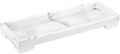 Luxspire Marble Tray for Soap Dispenser Perfume Jewelry, S, Gravel White