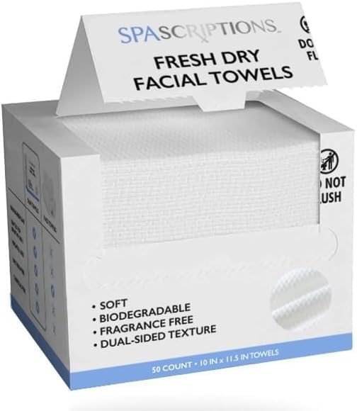 Spascriptions Fresh Dry Face Towel Offering a Soothing and Refreshing Sensation with Every use