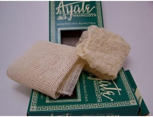 Ayate Washcloth, Exfoliating Washcloth, Agave Fiber Body & Face Wash Cloth, Body Loofah Alternative, Mold-Resistant Scrub Towel (Pack of 6)
