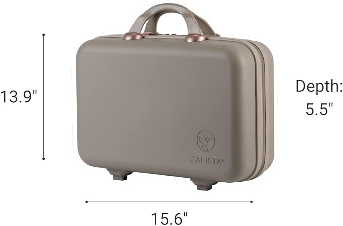 Calista 3-in-1 Beauty Case, Cosmetic & Hair Tool Organizer, Dove Gray