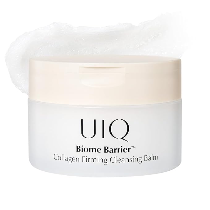 UIQ Biome Barrier Collagen Firming Cleansing Balm, Deep Pore & Waterproof Makeup Remover, Microbiome Skincare, 100ml / 3.38 fl.oz