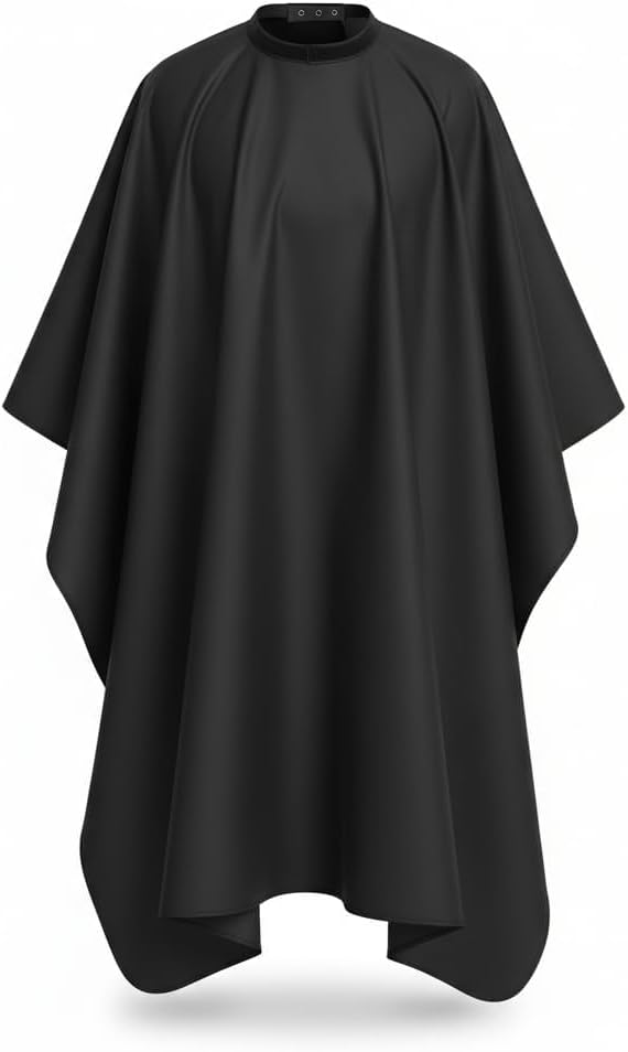 DONNA Professional Hairstyling Cape, Hair Cutting Cape with Extra Long Closure, M to XL