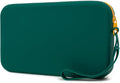FFpaw Silicone Large Makeup Bag, Travel Toiletry Bag For Women Big Makeup Bag Organizer Portable Cosmetic Bag Zipper Pouch Purse Waterproof Makeup Storage Bag (Medium Green)