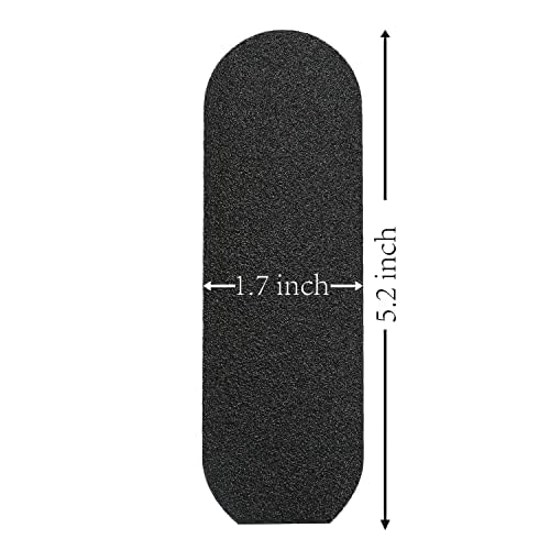 Stainless Steel Pedi File Refill, 80 Grit, Black - Pedicure Refill Pads - Foot Rasp Pad with Removable Glue,Size 5.2" L x 1.7" W,