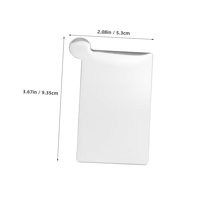 HAKIDZEL Stainless Steel Makeup Palette Mixing Trays for Blending Liquid Foundation Mini Spatula for Cosmetics