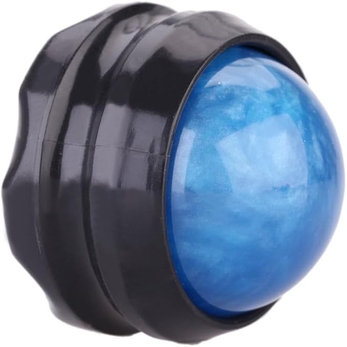 ZONGS Manual Massage Ball Pain Relief Back Roller Massager Self Massage Therapy and Relax Full Body Tools for Sore Muscle Joint Pain Essential Oils or Lotion Relax (Blue)