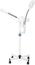Artist hand Facial Steamer Professional 2 in 1 Hot Face Steamer with 5X LED Magnifying Lamp, Esthetician Face Steamer for Facial Deep Cleansing, Fast Heat Moisturizing for Beauty Salon Spa Home Use