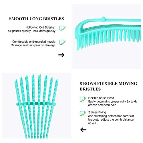 URTHEONE Detangling Brush for Black Natural Hair, 3A-4C Curly Afro Brush
