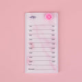 Acrylic Eyelash Pallet For 8 Layers Storage Organizer, Grafting False Eyelashes With 7-15mm Scale Glue Cup Palette, Cosmetic Beauty Extension Supplies (A Marble Pink Pallet)