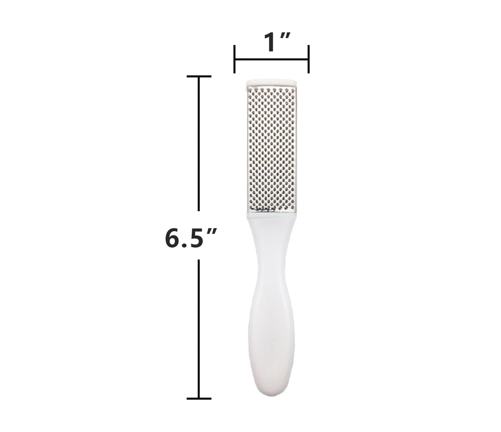 Professional Foot Files Callus Remover,Foot Scrubber for Dead Skin,Stainless Steel Foot Rasp-White(1 Pack)