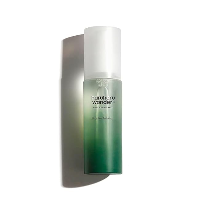 HARUHARU wonder Black Bamboo Mist, Hydrating and Firming Skin, Black Rice, Panax Ginseng for Clean and Smooth Skin Surface, Korean Skincare, Vegan, Cruelty Free, 2.7 fl.oz