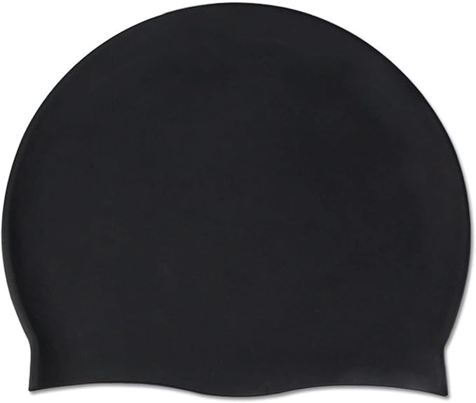 Doovid Swim Caps for Women Men Waterproof Silicone Ear Protection Long Hair High Elasticity Swimming Cap