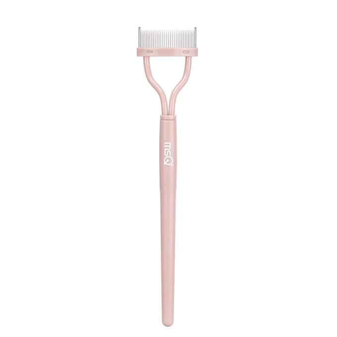 Eyelash Separator Eyelash Comb Lash Separator Tool MSQ Mascara Brush Eyelash Brush Separator Arc Designed Mascara Applicator With Cover, Naked (Includes a Mascara Wand)