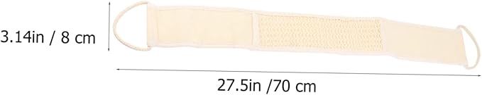 HAKIDZEL 2Pcs Exfoliating Bath Scrubber Shower Back Strap Spa Skin Cleaning Brush for Men Women for Reaching Hard to Access Areas for Smooth Skin