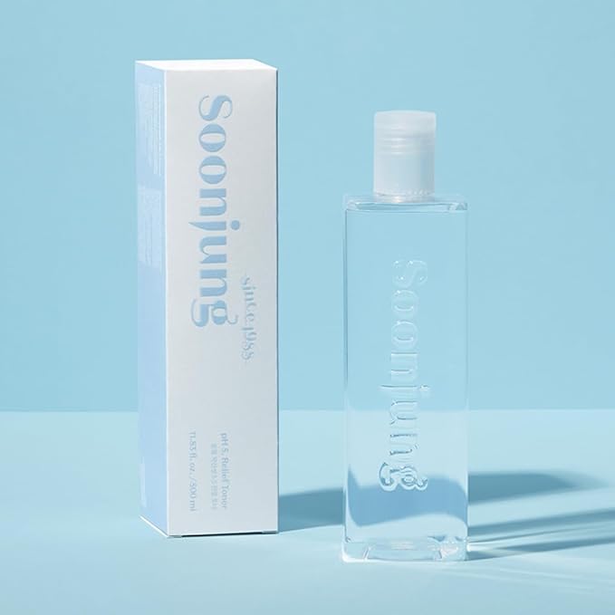 ETUDE SoonJung pH5.5 Relief Toner for Face, Hydrating Toner for Sensitive Skin, Vegan Face Toner, Panthenol, Madecassoside, Moisturizer, Korean Skin Care, Korean Toner, Beauty (11.83 Fl Oz)
