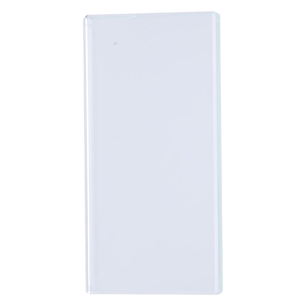 Nail Art Palette, Color Mixing Glass Rectangle Manicure Color Drawing Palette Nail Polish Pigment Mixing Plate False Eyelashes Glue Hold Makeup Palette