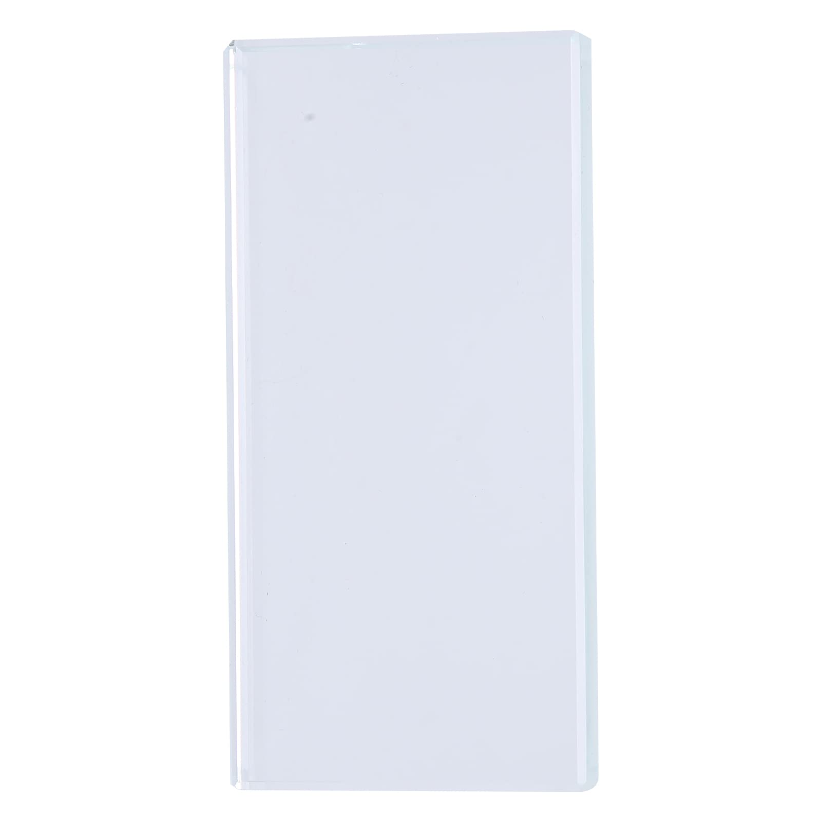 Nail Art Palette, Color Mixing Glass Rectangle Manicure Color Drawing Palette Nail Polish Pigment Mixing Plate False Eyelashes Glue Hold Makeup Palette
