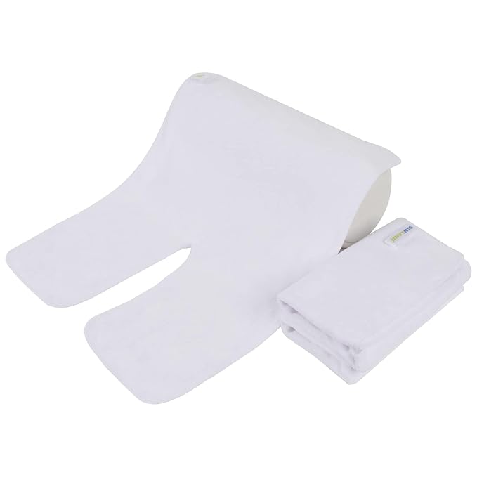 SINLAND Microfiber Esthetician Towels for Facials Mask Removing Face Wrap Soft Facial Cloth with Split Design Spa Towels for Facial Steam Massage and Cleansing 20x15.7inch