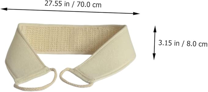 DEARMAMY 3pcs Exfoliating Bath Scrubber Strap for Skin Cleaning and Back Massage for Deep Cleansing and Exfoliation Shower Gentle Skin Types