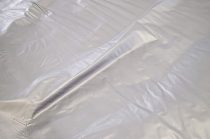 Betty Dain Jumbo Shampoo Cape, 45" W x 54" L, Waterproof and Stain-resistant Vinyl, Soft Nylon Neckband, Touch-and-close Fastener, Machine Washable, Silver