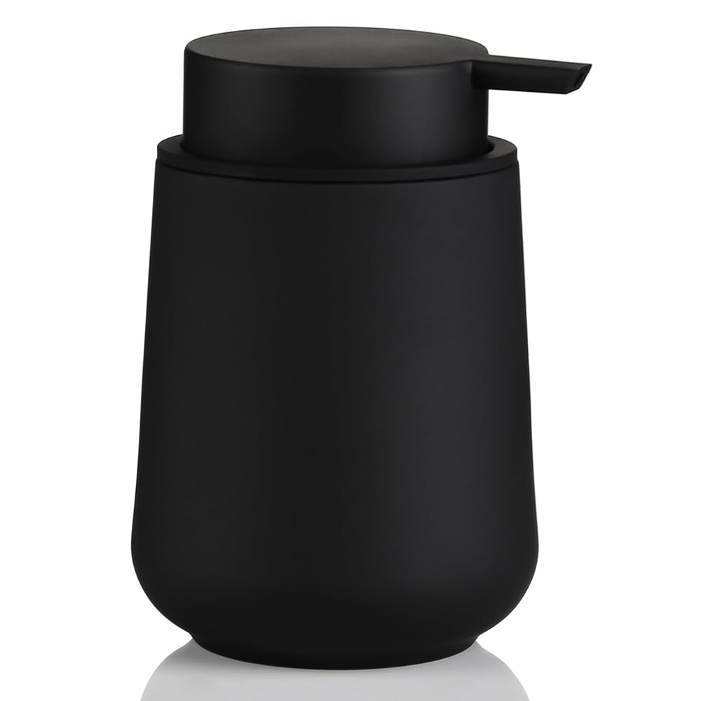 YAUKPH Matte Black Liquid Hand Soap Dispenser Plastic