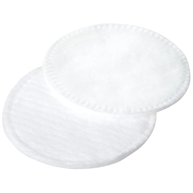ForPro Pure & Natural Stitched Cotton Rounds for Face (400-Count), 100% Pure Cotton Makeup Remover Pads, Hypoallergenic, Lint-Free, Vegan & Cruelty-Free, Pack of 4-100 Cotton Pads