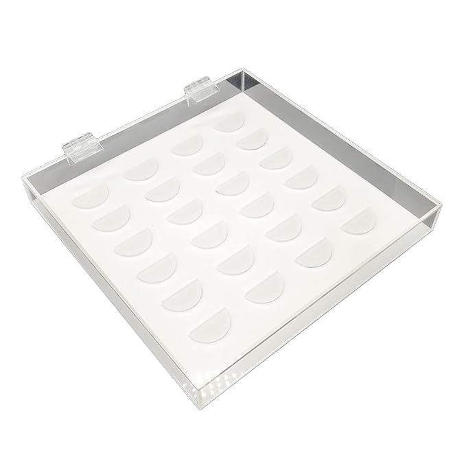 12 Pairs False Eyelashes Clear Storage Box Acrylic Display For Case