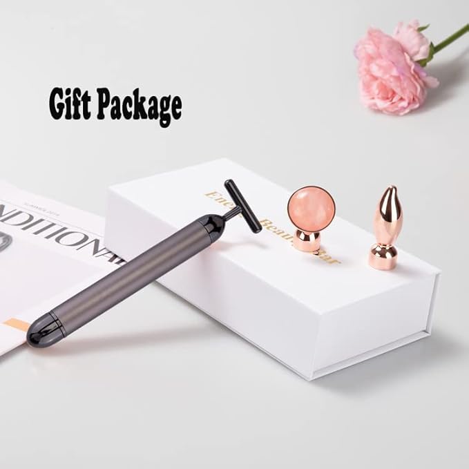 SIXIUMIE Beauty Bar Gold Face Massager for Skin Care T-Shape Facial Massager Tools Face Lifting
