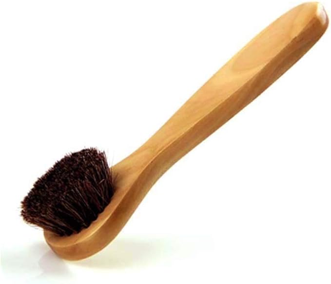 HiKin Facial Cleansing Brush, Wood Handle Soft Horsehair Natural Bristles Face Brush Cleanser, 2 Pack Face Skin Care Exfoliating Scrub Brush.
