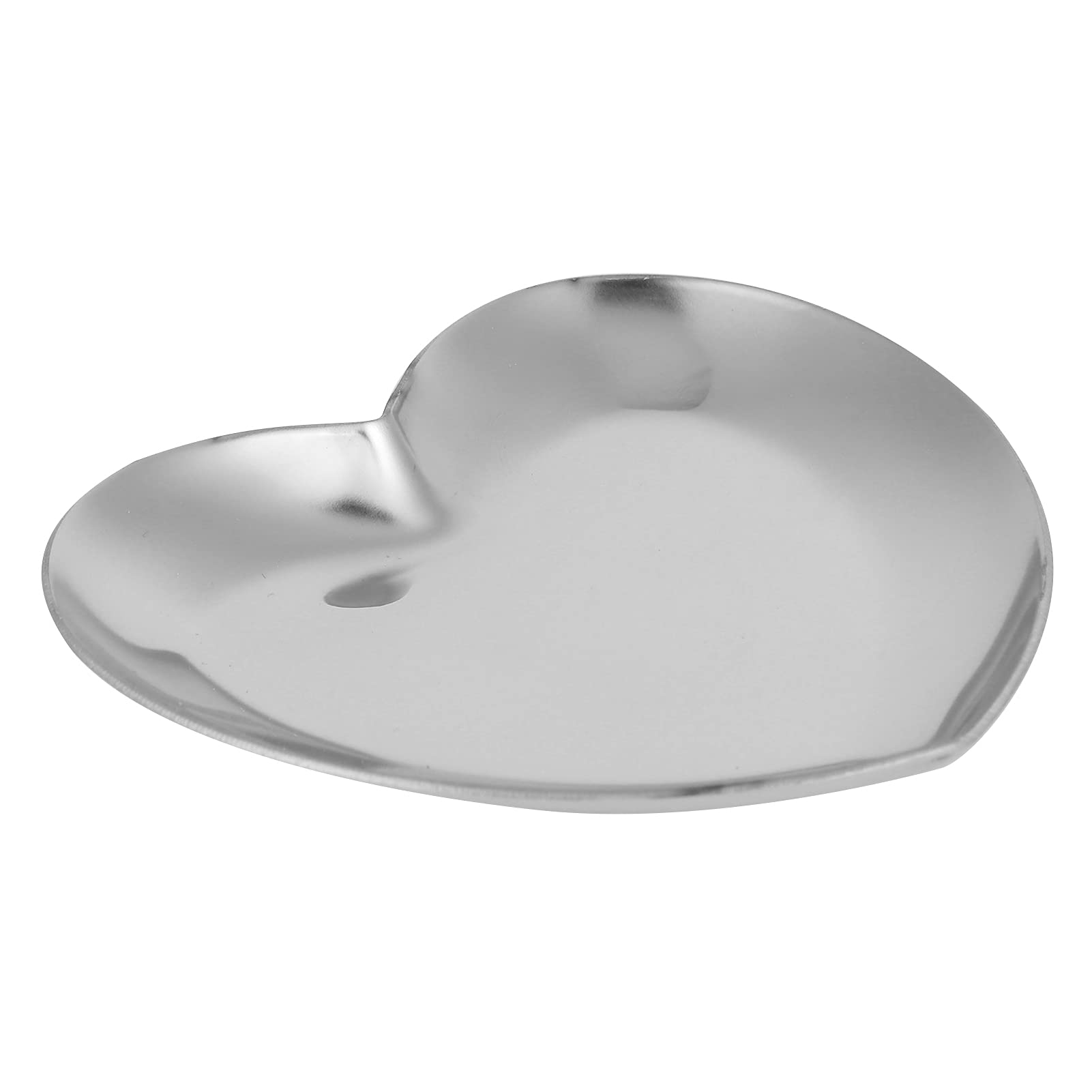 Heart Shaped Art Palette - Stainless Steel Nail Art Palette for DIY Paint Mixing - Silver