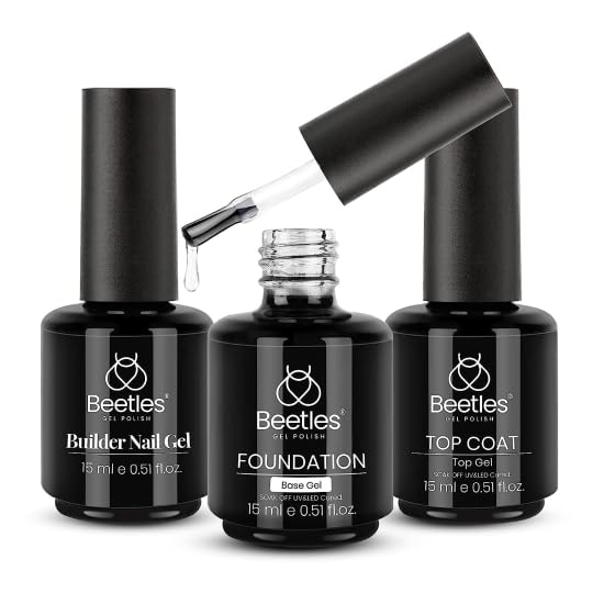 Beetles Peel Off Gel Base Coat 15ml Easy Removal for Gel Polish