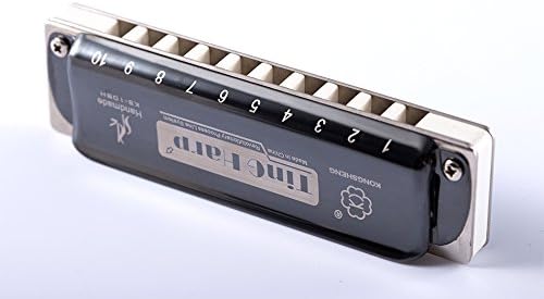 KONGSHENG KS-10BH 10 Holes Blues Harmonica,White Body (G)