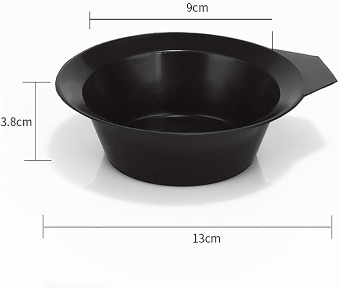 UUYYEO 10 Pcs 170ml Plastic Hair Dye Bowls Hair Color Tint Bowl Cup Hair Coloring Bleaching Mixing Bowl Container Professional Salon Hairdressing Tools