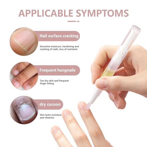 Radiant Cuticle Oil Pen – Nourishing Nail Growth Oil with Tea Tree, 4Pack