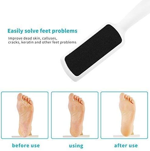 Foot File for Dead Skin - 3 Pack Professional Pedicure Tools Callus Remover for Feet, Dual-Sided Feet Scrubber Foot Care Products to Remove Callous Dead and Hard Skin for Both Wet and Dry Feet