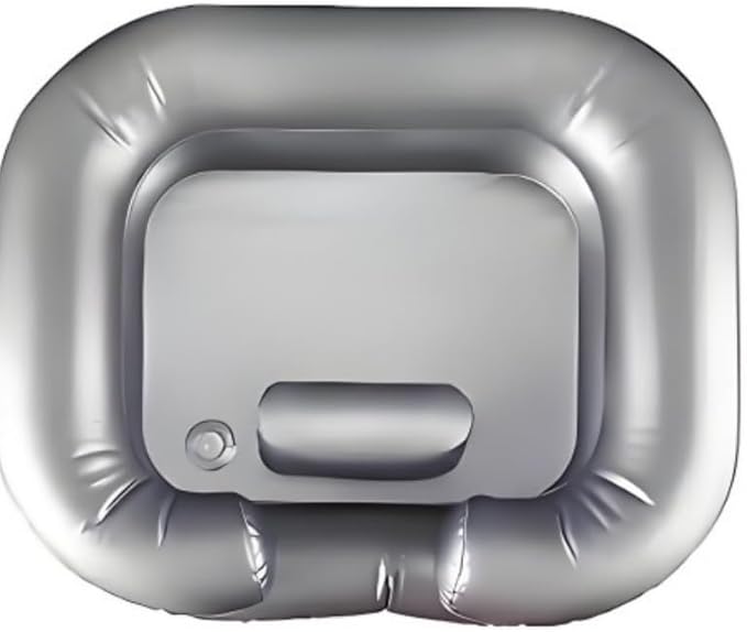 Inflatable Shampoo Basin,Inflatable Hair Washing Basin Set,Portable Hair Washing Station for Home for Bedridden Patients, Pregnant Women,and Elderly - Silver