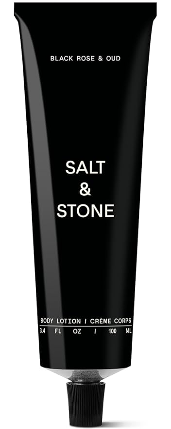Salt & Stone Body Lotion for Women & Men | Black Rose & Oud | Hydrates, Nourishes & Softens Skin | Restores Dry Skin | Fast-Absorbing | Cruelty-Free & Vegan | 3.4 fl oz
