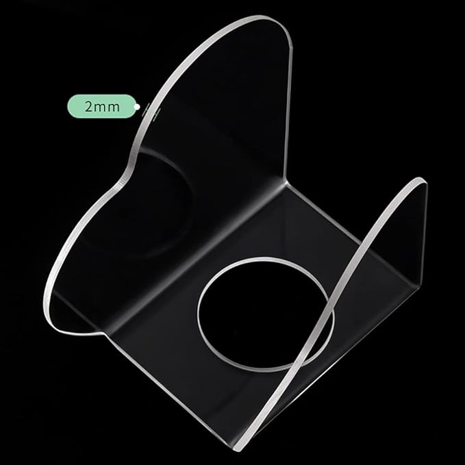ccHuDE 2 Pcs Clear Acrylic Nail Art Palettes Heart Shaped Nail Painting Plate Makeup Hand Palette Professional Cosmetic Mixing Palette for Beauty Salon