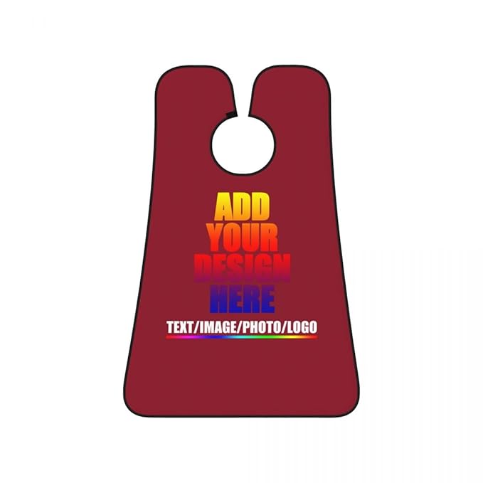 Custom Beard Bibs Apron Personalized Beard Hair Catcher Add Photo Picture Text Waterproof Beard Shave Cape for Shaving Trimming for Birthday Father's Day Gifts Cardinal