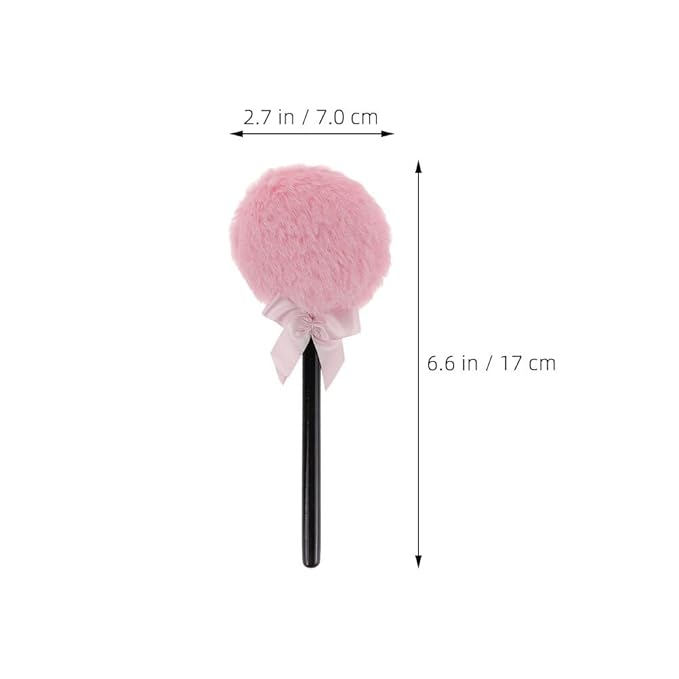 WOFASHPURET Lollipop Shaped Powder Puff Fluffy Body Powder Puff with Long Handle Soft Makeup Applicator for Loose Setting Face and Body Use Daily Makeup Stage Performances