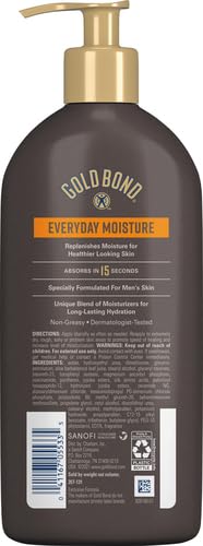 Gold Bond Men's Essentials Everyday Moisture Body & Hand Lotion, 14.5 oz